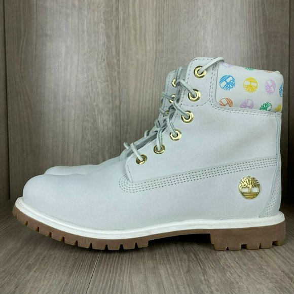 Timberland Signature Logo Lace Up Snow Boots 9.5 - Picture 3 of 11